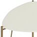 Mesa Lateral Para Sala de Estar Baixa Pés Industrial Dourado Alef I03 Luna - Lyam Decor
