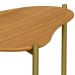 Mesa Lateral Para Sala de Estar Orgânica Industrial 60cm Hagar D03 Freijó - Lyam Decor