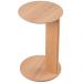 Mesa Lateral Para Sala de Estar Pés Madeira Bulat A03 Hanover Roble - Lyam Decor