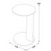 Mesa Lateral Para Sala de Estar Pés Madeira Bulat A03 Hanover Roble - Lyam Decor