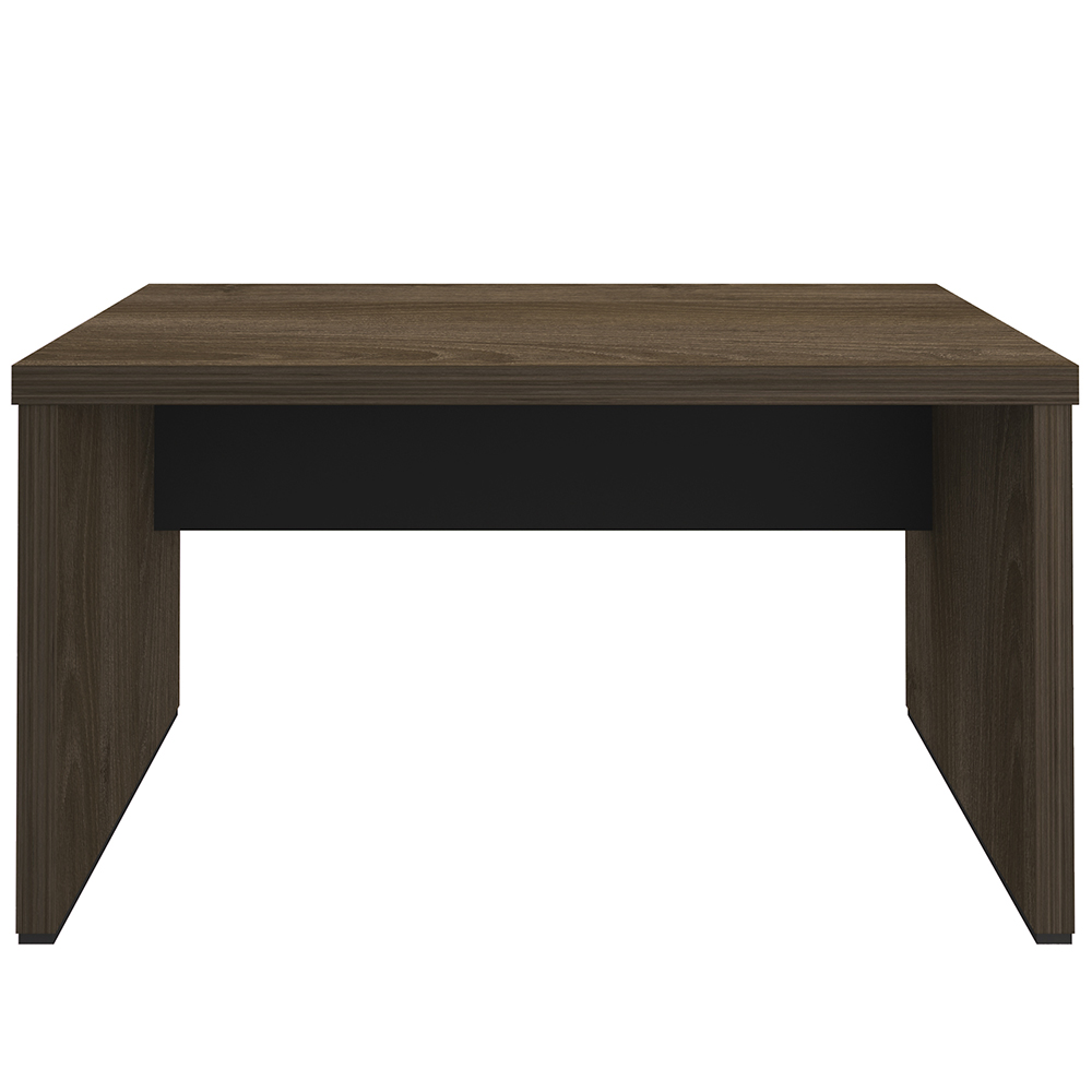 Mesa Para Escritório E Home Office Atria Executiva 135 Cm A02 Charuto Preto - Lyam Decor
