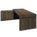 Mesa Para Escritório Em L Caixa Com Tomada Atria Executiva 200x183cm A02 Charuto Preto - Lyam Decor