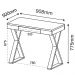 Mesa Para Escritório Escrivaninha Cavalete 01 Gaveta Veneza A02 Web Branco - Lyam Decor