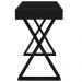Mesa Para Escritório Escrivaninha Cavalete 01 Gaveta Veneza A02 Web Preto - Lyam Decor