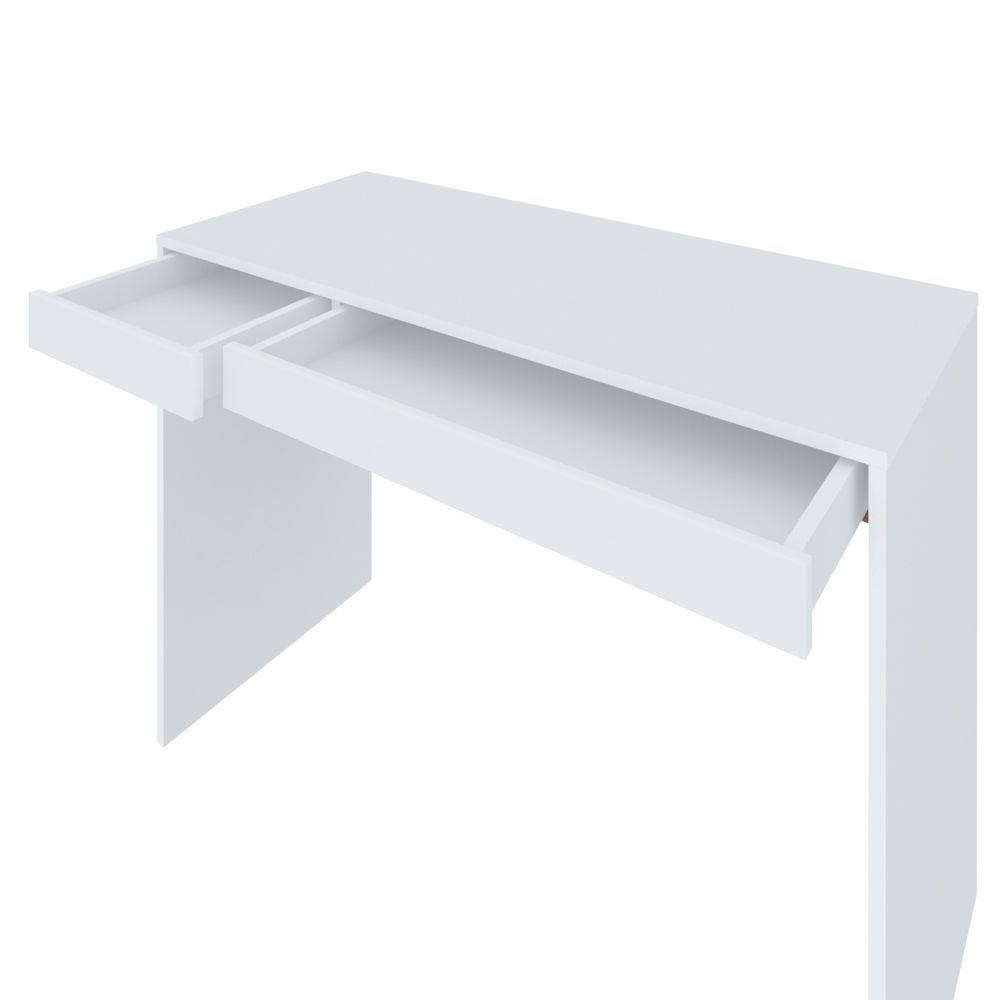 Mesa Para Escritório Escrivaninha Home Office College A02 Branco - Lyam Decor