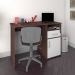 Mesa Para Escritório Escrivaninha Home Office Hall A02 Ipê Branco - Lyam Decor