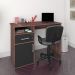 Mesa Para Escritório Escrivaninha Home Office Hall A02 Ipê Preto - Lyam Decor