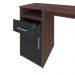 Mesa Para Escritório Escrivaninha Home Office Hall A02 Ipê Preto - Lyam Decor