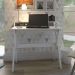 Mesa Para Escritório Escrivaninha Home Office Itália A02 Branco - Lyam Decor