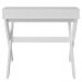 Mesa Para Escritório Escrivaninha Home Office Itália A02 Branco - Lyam Decor