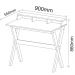 Mesa Para Escritório Escrivaninha Home Office Itália A02 Branco - Lyam Decor