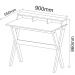 Mesa Para Escritório Escrivaninha Home Office Itália A02 Nogal - Lyam Decor