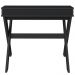Mesa Para Escritório Escrivaninha Home Office Itália A02 Preto - Lyam Decor