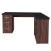Mesa Para Escritório Escrivaninha Home Office Mali A02 Preto Ipê - Lyam Decor