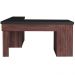 Mesa Para Escritório Escrivaninha Home Office Mali A02 Preto Ipê - Lyam Decor