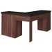 Mesa Para Escritório Escrivaninha Home Office Mali A02 Preto Ipê - Lyam Decor