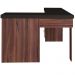 Mesa Para Escritório Escrivaninha Home Office Mali A02 Preto Ipê - Lyam Decor