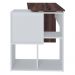 Mesa Para Escritório Escrivaninha Home Office Urban A02 Ipê Branco - Lyam Decor