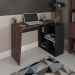 Mesa Para Escritório Escrivaninha Home Office Urban A02 Ipê Preto - Lyam Decor