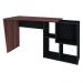 Mesa Para Escritório Escrivaninha Home Office Urban A02 Ipê Preto - Lyam Decor
