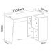 Mesa Para Escritório Escrivaninha Home Office Urban A02 Ipê Preto - Lyam Decor