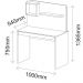 Mesa Para Escritório Escrivaninha com Painel Home Office First A02 Branco - Lyam Decor