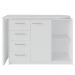Mesa Para Escritório Extensível Escrivaninha Home Office Logan A02 Branco - Lyam Decor