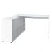 Mesa Para Escritório Extensível Escrivaninha Home Office Nero A02 Branco - Lyam Decor