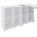 Mesa Para Escritório Extensível Escrivaninha Home Office Nero A02 Branco - Lyam Decor
