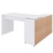 Mesa Para Escritório Extensível Escrivaninha Home Office Nero A02 Branco - Lyam Decor