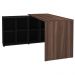 Mesa Para Escritório Extensível Escrivaninha Home Office Nero A02 Ipê Preto - Lyam Decor