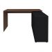 Mesa Para Escritório Extensível Escrivaninha Home Office Nero A02 Ipê Preto - Lyam Decor