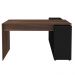 Mesa Para Escritório Extensível Escrivaninha Home Office Nero A02 Ipê Preto - Lyam Decor