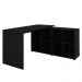 Mesa Para Escritório Extensível Escrivaninha Home Office Nero A02 Preto - Lyam Decor