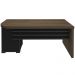 Mesa Para Escritório Home Office 4 Gavetas LD Atria Executiva 180cm A02 Charuto Preto - Lyam Decor