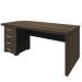Mesa Para Escritório Home Office 4 Gavetas LE Atria Executiva 180cm A02 Charuto Preto - Lyam Decor