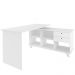 Mesa Para Escritório Home Office Escrivaninha Gold A02 Branco 02 Gavetas - Lyam Decor