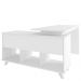 Mesa Para Escritório Home Office Escrivaninha Gold A02 Branco 02 Gavetas - Lyam Decor