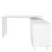 Mesa Para Escritório Home Office Escrivaninha Gold A02 Branco 02 Gavetas - Lyam Decor