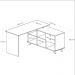 Mesa Para Escritório Home Office Escrivaninha Gold A02 Branco Olmo 02 Gavetas  - Lyam Decor