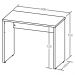 Mesa Para Escritório Home Office Escrivaninha Mary A02 Branco - Lyam Decor