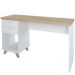 Mesa Para Escritório Home Office Escrivaninha Sky A02 Olmo Branco - Lyam Decor