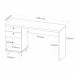 Mesa Para Escritório Home Office Escrivaninha Sky A02 Olmo Branco - Lyam Decor