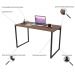 Mesa Para Escritório Home Office Estilo Industrial Form C01 120 cm Nogal - Lyam Decor