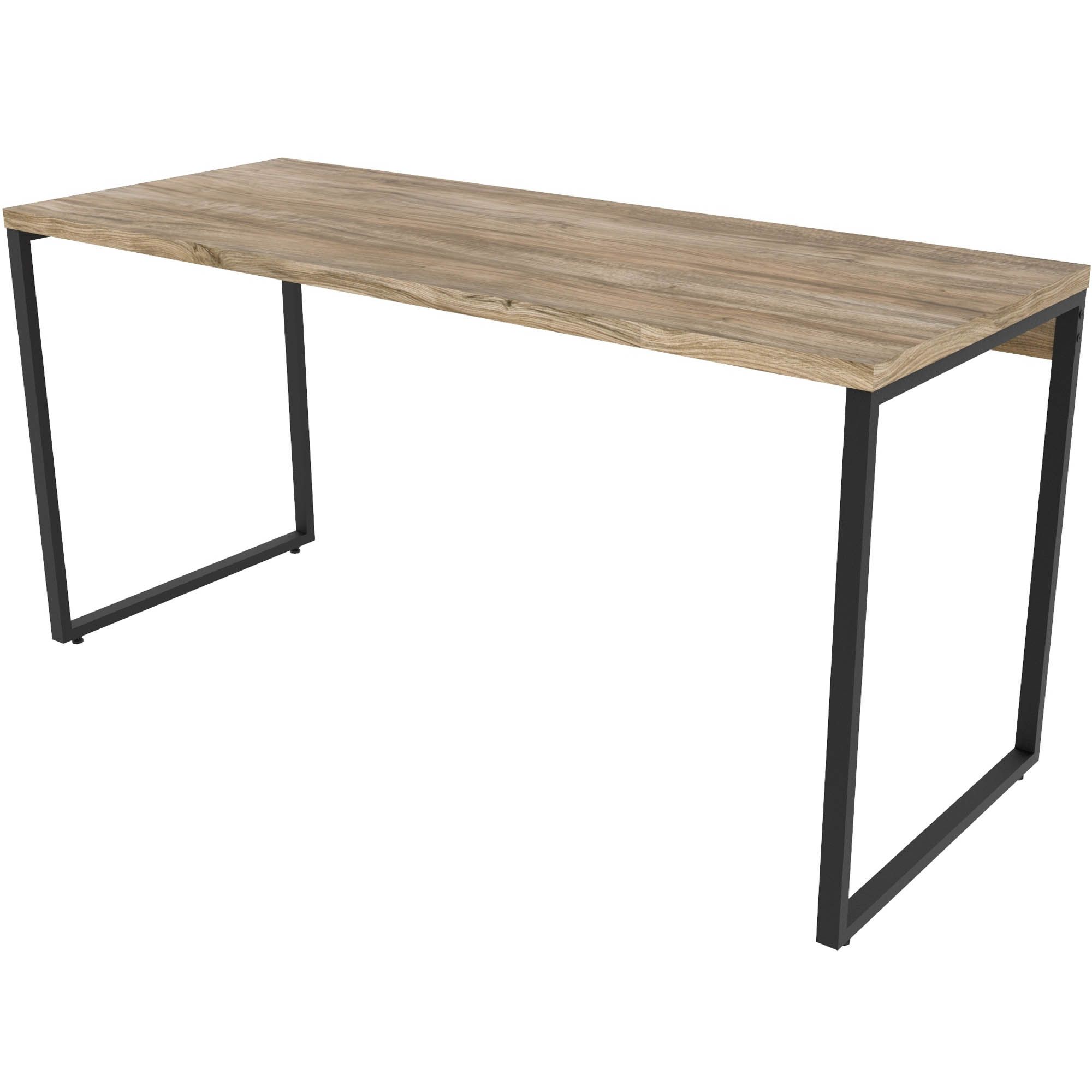 Mesa Para Escritório Home Office Estilo Industrial Form C01 150 cm Carvalho - Lyam Decor
