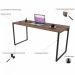 Mesa Para Escritório Home Office Estilo Industrial Form C01 150 cm Nogal - Lyam Decor