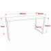 Mesa Para Escritório Home Office Estilo Industrial Form C01 150 cm Nogal - Lyam Decor