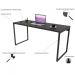 Mesa Para Escritório Home Office Estilo Industrial Form C01 150 cm Preto Onix - Lyam Decor