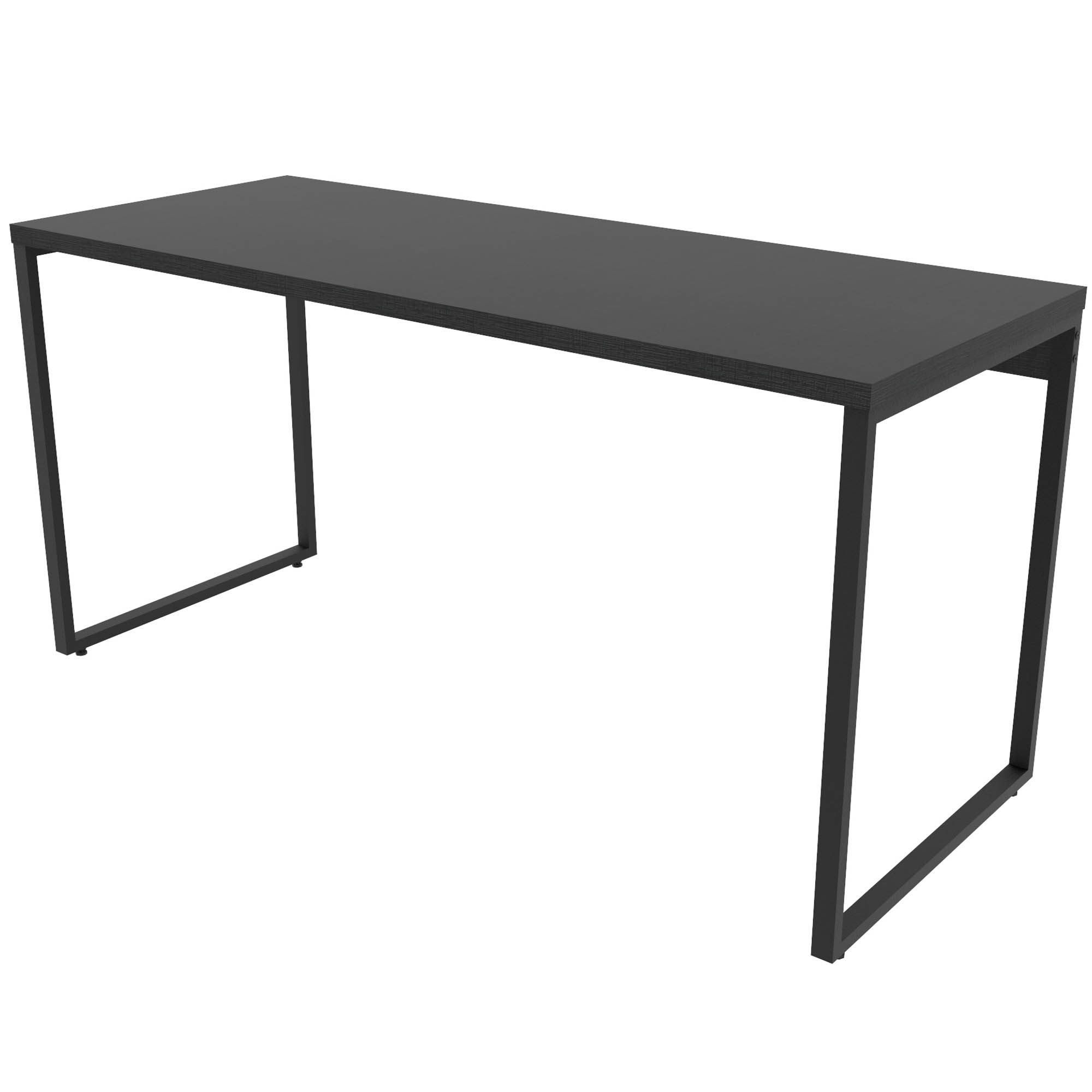 Mesa Para Escritório Home Office Estilo Industrial Form C01 150 cm Preto Onix - Lyam Decor