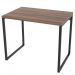 Mesa Para Escritório Home Office Estilo Industrial Form C01 90 cm Nogal - Lyam Decor